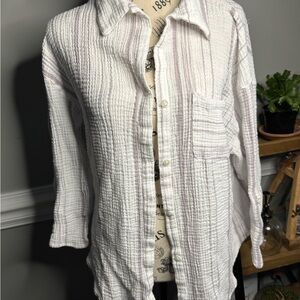 Kona Sol White Textured Top